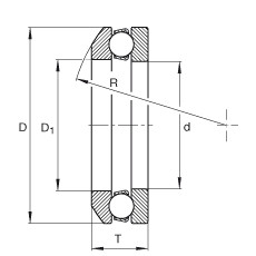 FAG Rolamento axial de esferas - 509