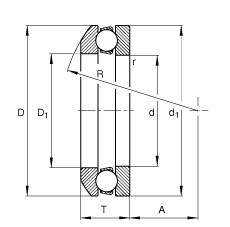 FAG Rolamento axial de esferas - 53309