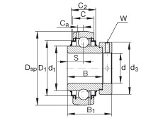 Bantalan G1215-KRR-B-AS2/V INA