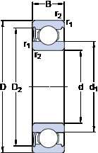 roulements 635-RS1 SKF