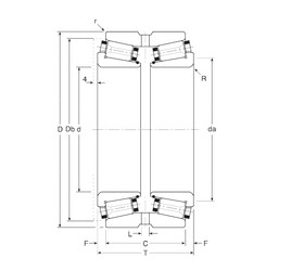 Rodamiento 80033X/80068G Gamet