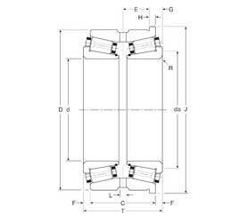 Rodamiento 70030/70062H Gamet