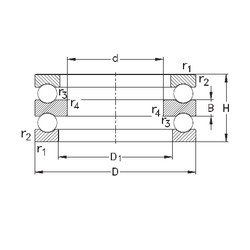 roulements 52208 NKE