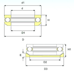 roulements 53311 U 311 ISB