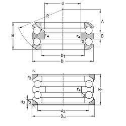 roulements 54202+U202 NKE