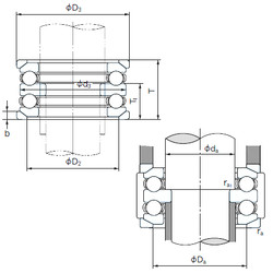 roulements 54318U NACHI