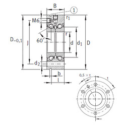 Подшипник ZKLF50140-2RS INA