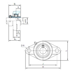 roulements UGFL211 NACHI