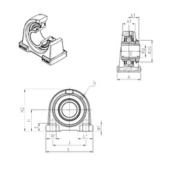 Подшипник UKPAE206H SNR