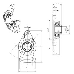 Подшипник USFAE207 SNR