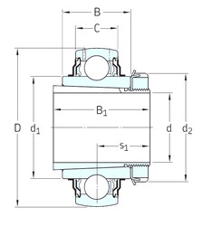 Bantalan YSA211-2FK+HE2311 SKF