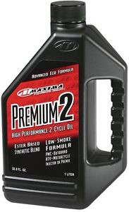 Maxima 21901 Premium 2 Smokeless 2-Stroke Premix/Injector Oil - 1 Liter