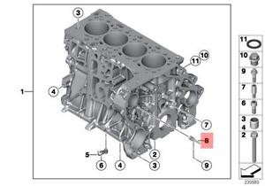 Genuine BMW E60N E61N E70N E71 E81 E82 Oil Spraying Injector OEM 13527797909