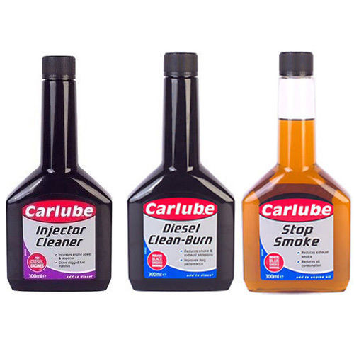 CARLUBE 3 Pack DIESEL CLEAN BURN + INJECTOR CLEANER + EXHAUST STOP SMOKE OIL