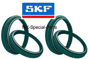 2x SKF SHOWA 48 Fork Dust Cap Oil Seals Kawasaki KX250F (2013 KXF 250