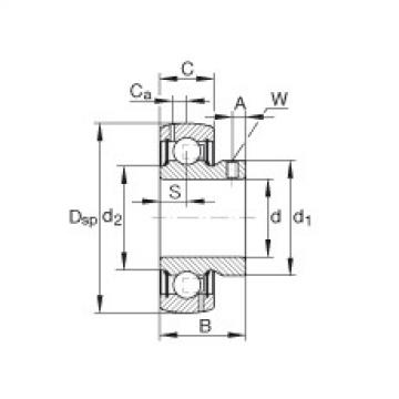 roulements GAY107-NPP-B-AS2/V INA