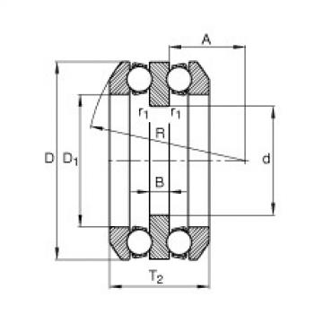 FAG Axial-Rillenkugellager - 54207 + U207