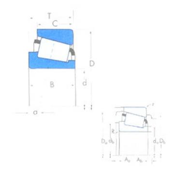 Bantalan X32008XM/Y32008XM Timken