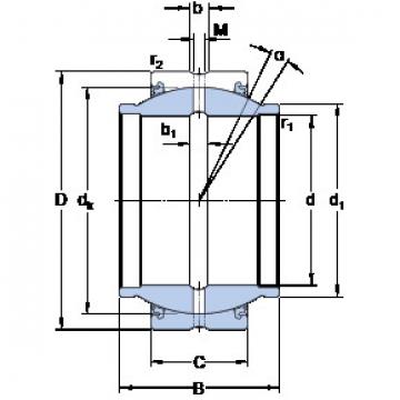 roulements GEZM 204 ES-2LS SKF