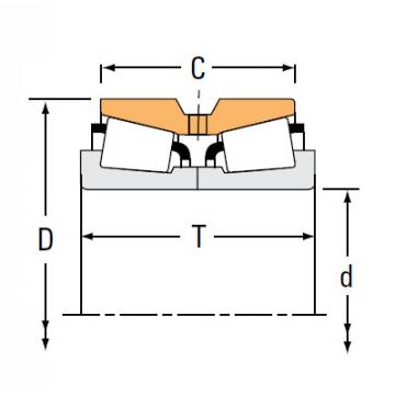 Inch tapered Roller Bearing  HH221449NA HH221410D