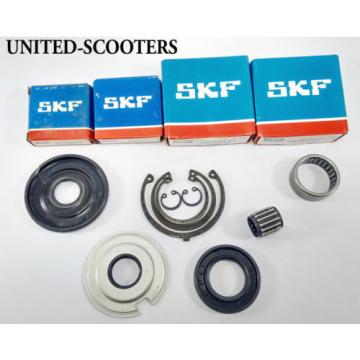 Vespa VBA VLB VBB Sprint Engine Bearings Oil Seals Circlips SKF New V1510