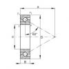 FAG Rolamento axial de esferas de contato angular - 7603045-TVP