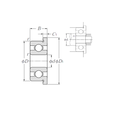 FLR166 NTN Deep Groove Ball Bearings