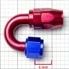 ALUMINUM -10AN AN10 10-AN 180 DEGREE SWIVEL OIL/FUEL/GAS LINE HOSE END FITTING