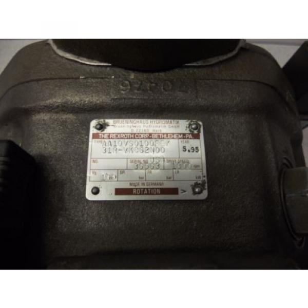 MO-1692, REXROTH AA10VS0100FE/31R-VKC62N00 HYDRAULIC PUMP. 1800 RPM. #10 image