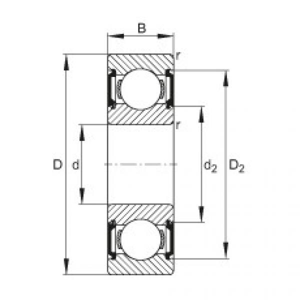 FAG Rillenkugellager - 6206-C-2BRS #1 image