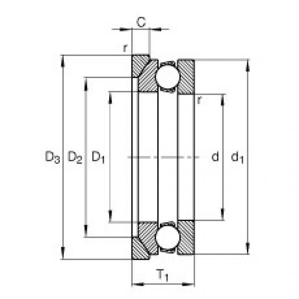 FAG Axial-Rillenkugellager - 53206 + U206 #1 image