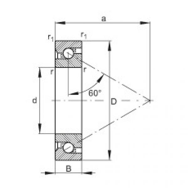 FAG Rolamento axial de esferas de contato angular - 7603045-TVP #1 image