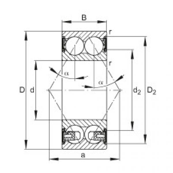 FAG Rolamento angular - 3309-BD-XL-2HRS-TVH #1 image