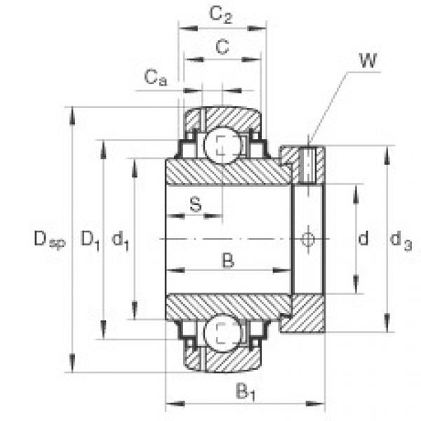 Bantalan GE20-KRR-B-FA125.5 INA #1 image