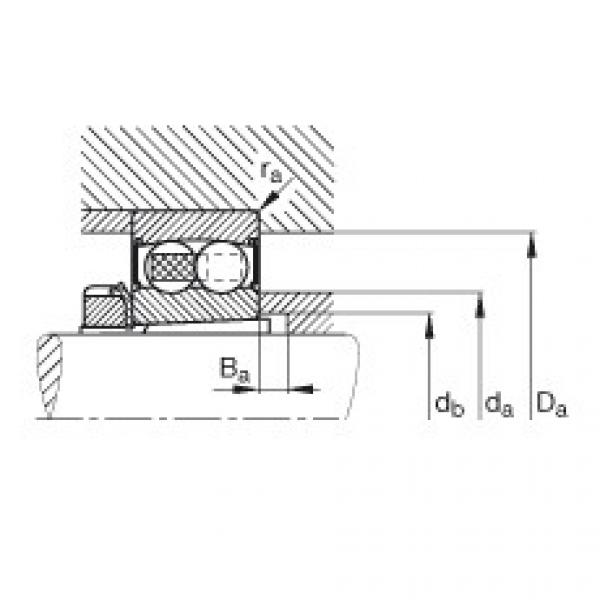 FAG Rolamento autocompensador de esferas - 2210-K-2RS-TVH-C3 + H310 #2 image