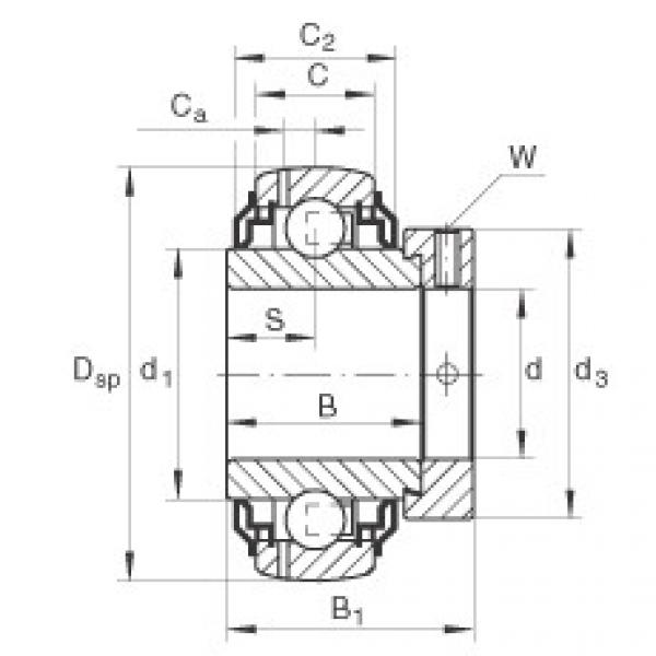 Rodamiento GE30-KRR-B-2C INA #1 image