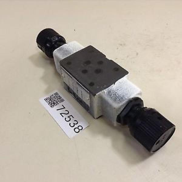 Yuken Throttle &amp; Check Modular Valve MSW-01-X-50 Used #72538 #1 image