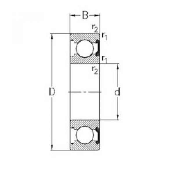 roulements 6016-2RSR NKE #1 image