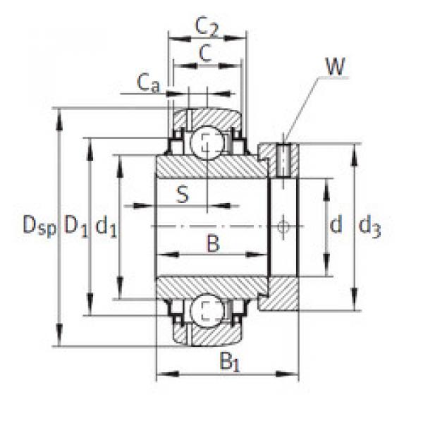 Bantalan GE65-214-KRR-B-FA164 INA #1 image