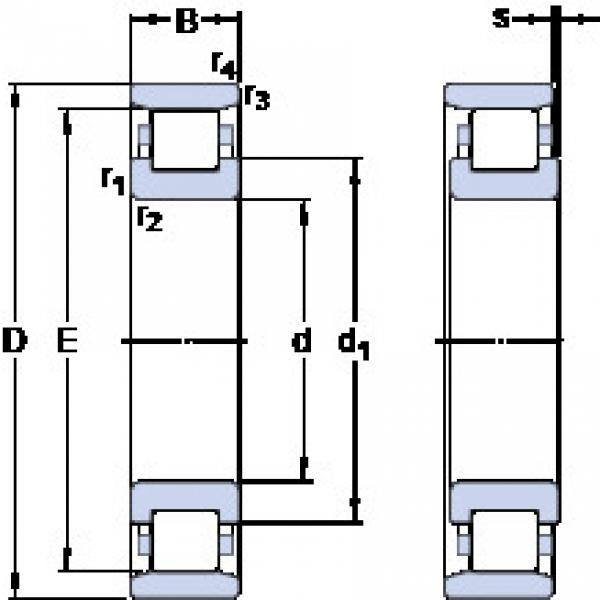 roulements N 205 ECP SKF #1 image