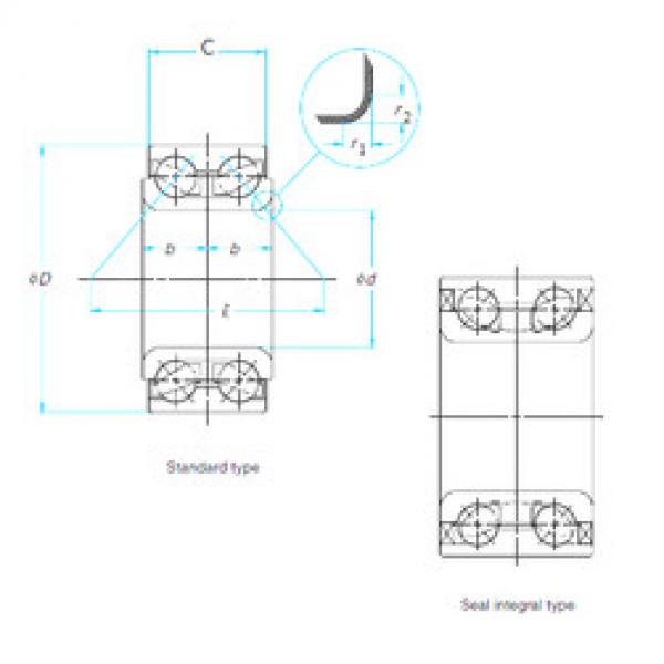 roulements TM-DE08A63LLCS88/L260 NTN #1 image