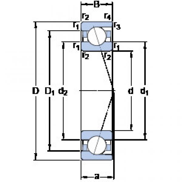 المحامل 71810 CD/HCP4 SKF #1 image