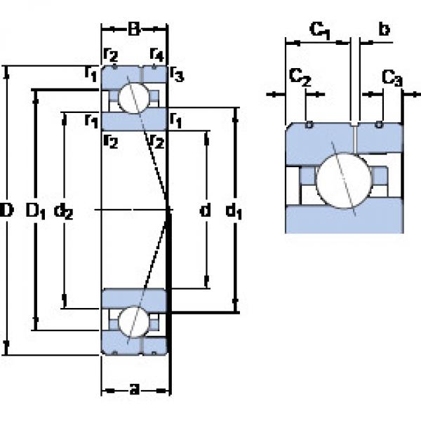 roulements 7017 ACE/P4AL SKF #1 image