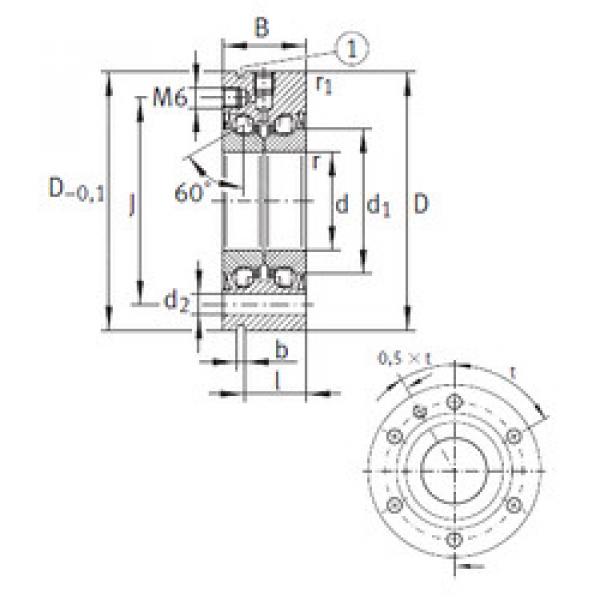 Bantalan ZKLF1255-2RS INA #1 image