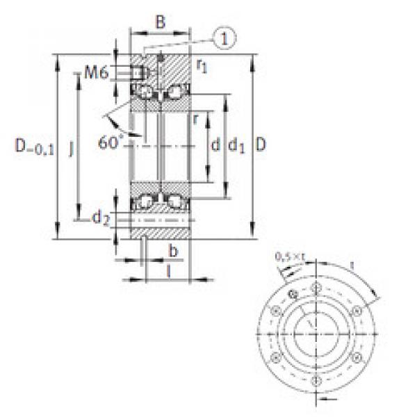 Bantalan ZKLF1255-2RS-PE INA #1 image