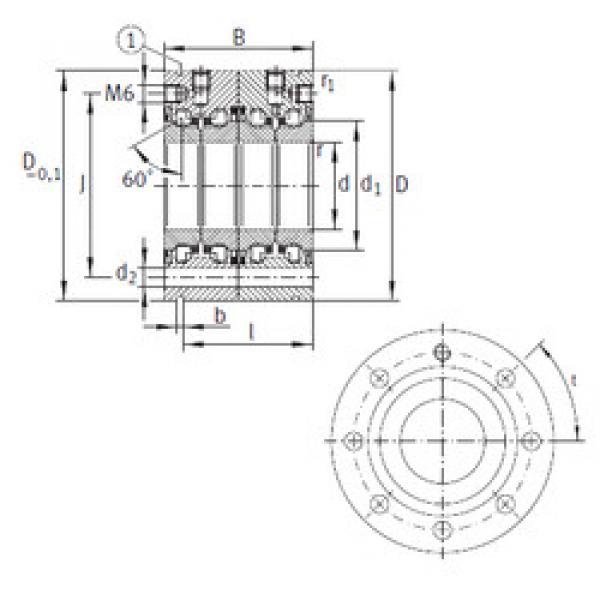 Bantalan ZKLF2068-2RS-2AP INA #1 image