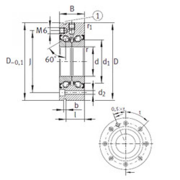 Bantalan ZKLF100200-2Z INA #1 image