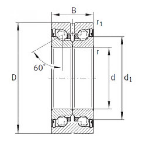 Bantalan ZKLN1747-2RS-PE INA #1 image