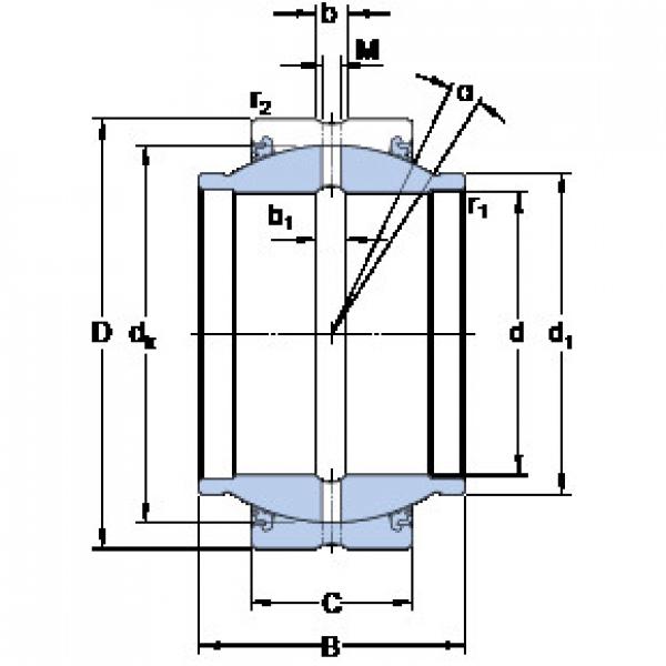 Подшипник GEZM 400 ES-2LS SKF #1 image