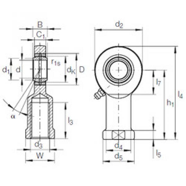 Bantalan GIR 45 DO-2RS INA #1 image